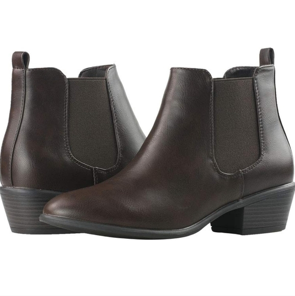 Sho Beautiful Brown Heeled Ankle Boots Women's Sz 8.5 - Picture 2 of 6